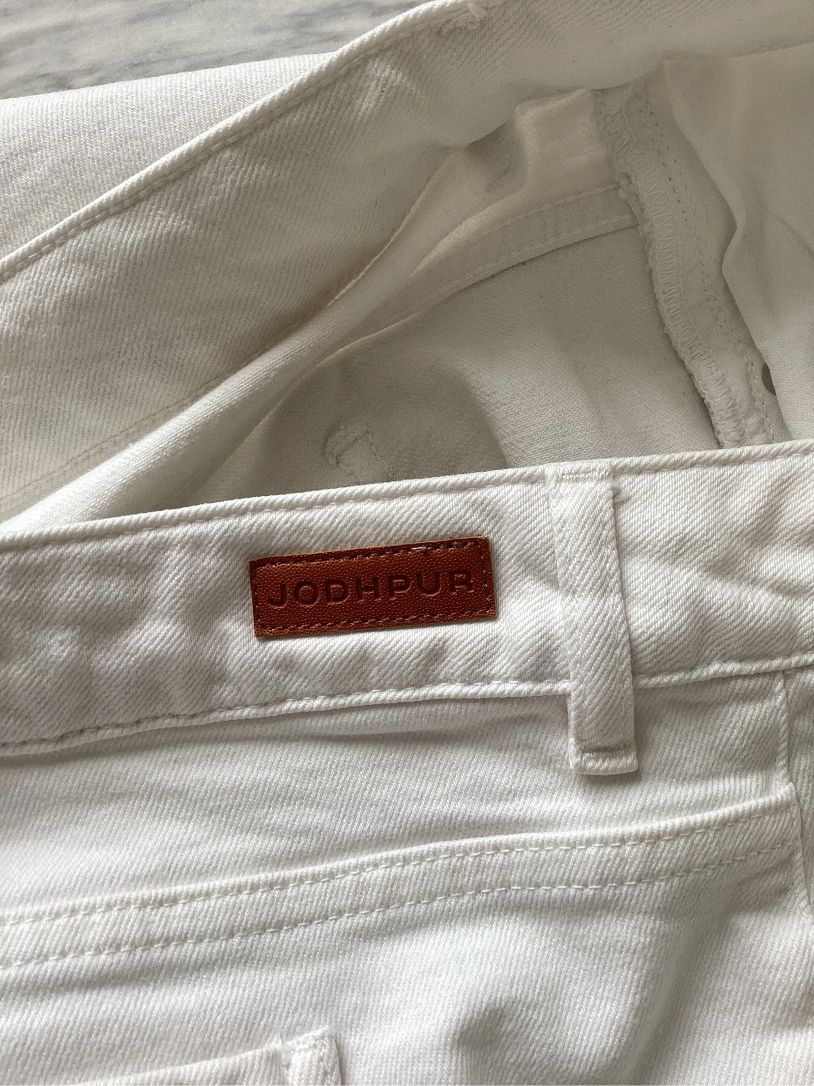 Pantalon blanc grosse toile , large taille 46  «  JOHDPUR » – photo 7